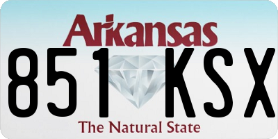 AR license plate 851KSX