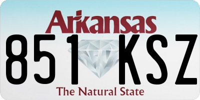 AR license plate 851KSZ