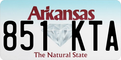 AR license plate 851KTA