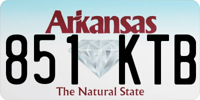 AR license plate 851KTB