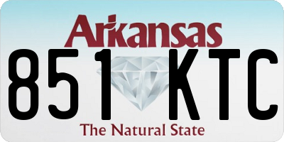 AR license plate 851KTC