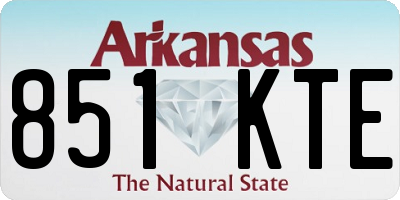 AR license plate 851KTE
