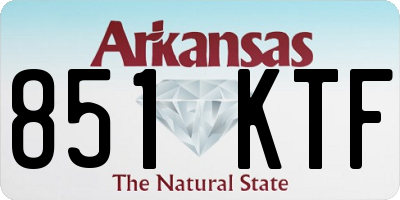 AR license plate 851KTF