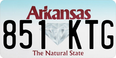 AR license plate 851KTG