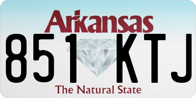 AR license plate 851KTJ