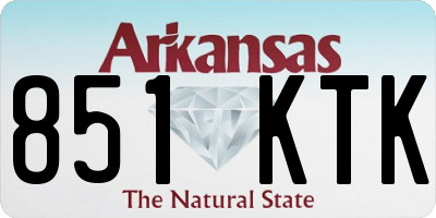 AR license plate 851KTK