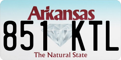AR license plate 851KTL