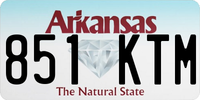 AR license plate 851KTM