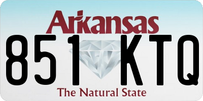 AR license plate 851KTQ
