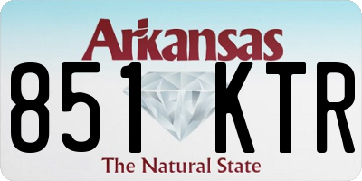 AR license plate 851KTR