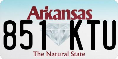 AR license plate 851KTU