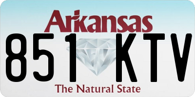AR license plate 851KTV