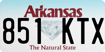 AR license plate 851KTX