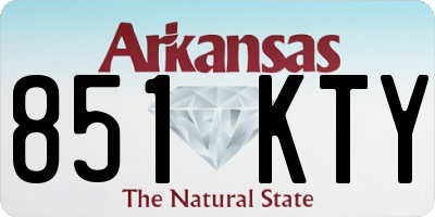 AR license plate 851KTY