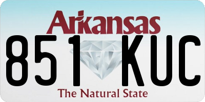 AR license plate 851KUC