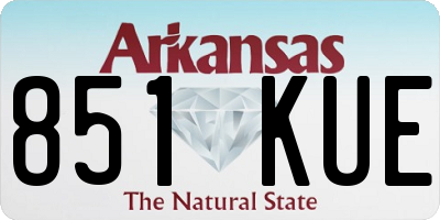 AR license plate 851KUE