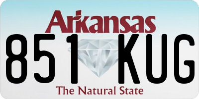 AR license plate 851KUG