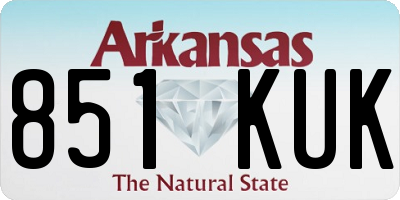 AR license plate 851KUK