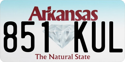 AR license plate 851KUL