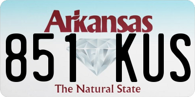 AR license plate 851KUS
