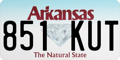 AR license plate 851KUT