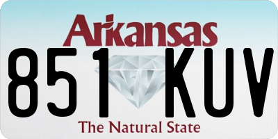 AR license plate 851KUV