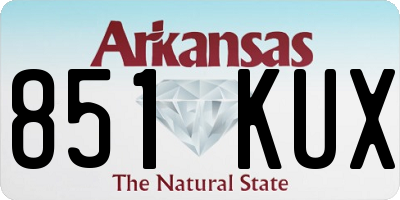 AR license plate 851KUX