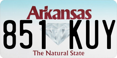 AR license plate 851KUY