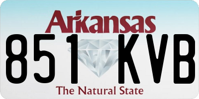 AR license plate 851KVB