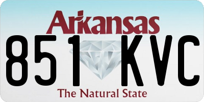 AR license plate 851KVC