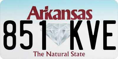 AR license plate 851KVE