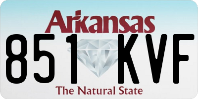 AR license plate 851KVF