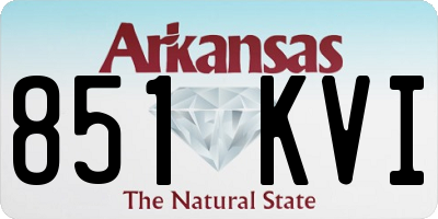 AR license plate 851KVI