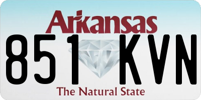 AR license plate 851KVN