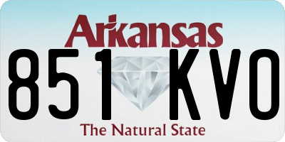 AR license plate 851KVO