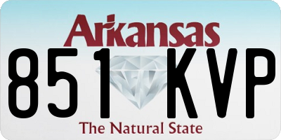 AR license plate 851KVP