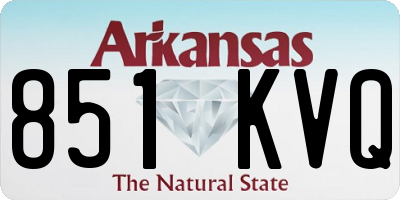 AR license plate 851KVQ