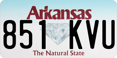 AR license plate 851KVU