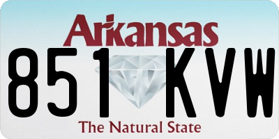 AR license plate 851KVW