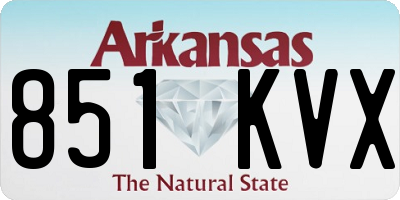 AR license plate 851KVX