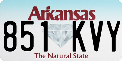 AR license plate 851KVY