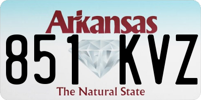AR license plate 851KVZ