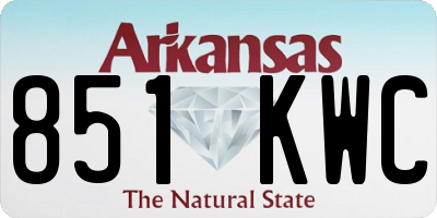 AR license plate 851KWC