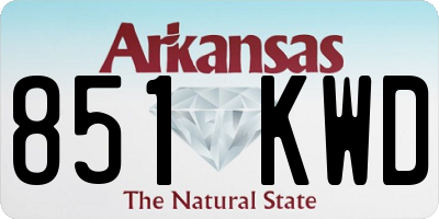 AR license plate 851KWD
