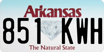 AR license plate 851KWH