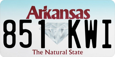 AR license plate 851KWI