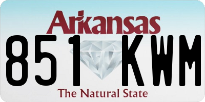 AR license plate 851KWM