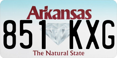 AR license plate 851KXG