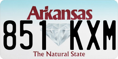 AR license plate 851KXM
