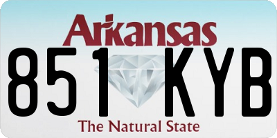 AR license plate 851KYB